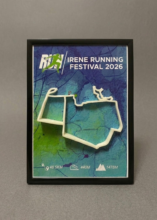 Irene Festival of Running Route Map A5